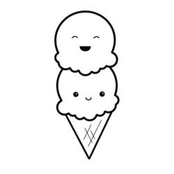 Dessin à colorier: Glace (Alimentation et Nutrition) #177647 - Coloriages à Imprimer Gratuits