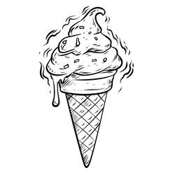 Dessin à colorier: Glace (Alimentation et Nutrition) #218949 - Coloriages à Imprimer Gratuits