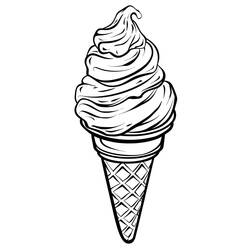 Dessin à colorier: Glace (Alimentation et Nutrition) #218950 - Coloriages à Imprimer Gratuits
