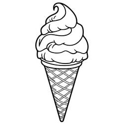 Dessin à colorier: Glace (Alimentation et Nutrition) #218952 - Coloriages à Imprimer Gratuits