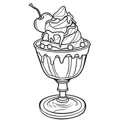 Dessin à colorier: Glace (Alimentation et Nutrition) #218953 - Coloriages à Imprimer Gratuits