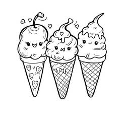 Dessin à colorier: Glace (Alimentation et Nutrition) #218954 - Coloriages à Imprimer Gratuits