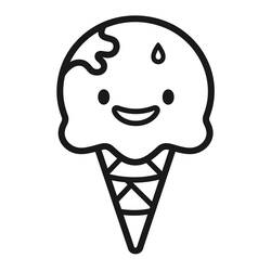 Dessin à colorier: Glace (Alimentation et Nutrition) #218956 - Coloriages à Imprimer Gratuits