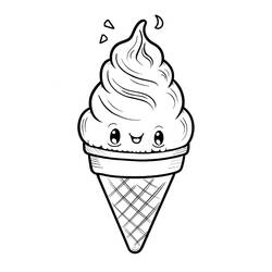 Dessin à colorier: Glace (Alimentation et Nutrition) #218958 - Coloriages à Imprimer Gratuits