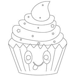 Dessin à colorier: Kawaii Nourriture (Alimentation et Nutrition) #209289 - Coloriages à Imprimer Gratuits