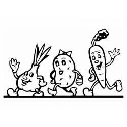 Dessin à colorier: Légumes (Alimentation et Nutrition) #212115 - Coloriages à Imprimer Gratuits