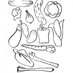 Dessins à colorier: Légumes - Coloriages à Imprimer Gratuits