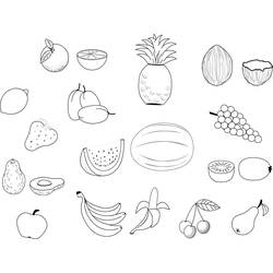 Dessin à colorier: Légumes (Alimentation et Nutrition) #212120 - Coloriages à Imprimer Gratuits