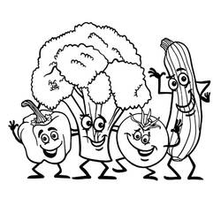 Dessin à colorier: Légumes (Alimentation et Nutrition) #212122 - Coloriages à Imprimer Gratuits
