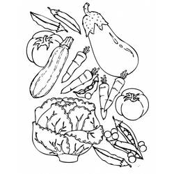Dessin à colorier: Légumes (Alimentation et Nutrition) #212127 - Coloriages à Imprimer Gratuits