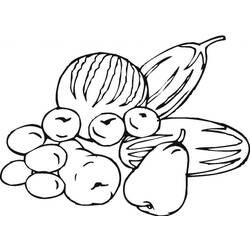 Dessin à colorier: Légumes (Alimentation et Nutrition) #212128 - Coloriages à Imprimer Gratuits