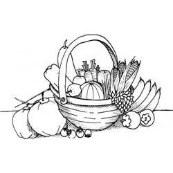 Dessin à colorier: Légumes (Alimentation et Nutrition) #212131 - Coloriages à Imprimer Gratuits