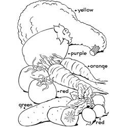 Dessin à colorier: Légumes (Alimentation et Nutrition) #212138 - Coloriages à Imprimer Gratuits