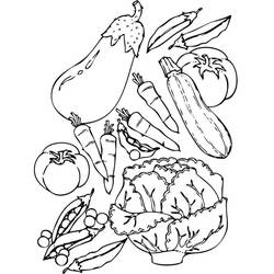 Dessin à colorier: Légumes (Alimentation et Nutrition) #212139 - Coloriages à Imprimer Gratuits