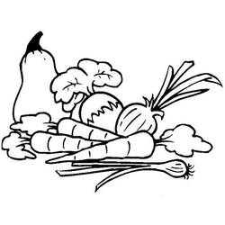 Dessin à colorier: Légumes (Alimentation et Nutrition) #212143 - Coloriages à Imprimer Gratuits