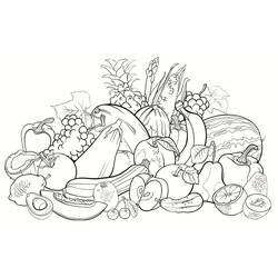 Dessin à colorier: Légumes (Alimentation et Nutrition) #212145 - Coloriages à Imprimer Gratuits