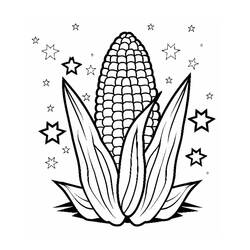 Dessins à colorier: Maïs - Coloriages à Imprimer Gratuits