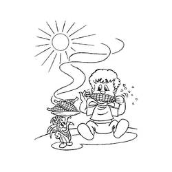 Dessin à colorier: Maïs (Alimentation et Nutrition) #207448 - Coloriages à Imprimer Gratuits