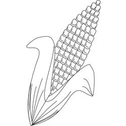Dessin à colorier: Maïs (Alimentation et Nutrition) #207450 - Coloriages à Imprimer Gratuits