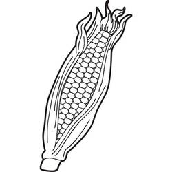 Dessin à colorier: Maïs (Alimentation et Nutrition) #207451 - Coloriages à Imprimer Gratuits