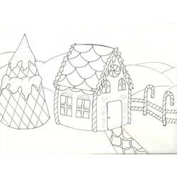 Dessin à colorier: Maison En Pain Depices (Alimentation et Nutrition) #199222 - Coloriages à Imprimer Gratuits