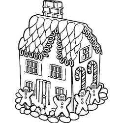 Dessin à colorier: Maison En Pain Depices (Alimentation et Nutrition) #199224 - Coloriages à Imprimer Gratuits