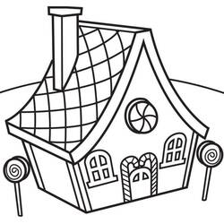 Dessins à colorier: Maison En Pain Depices - Coloriages à Imprimer Gratuits