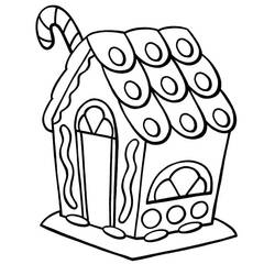 Dessin à colorier: Maison En Pain Depices (Alimentation et Nutrition) #199228 - Coloriages à Imprimer Gratuits