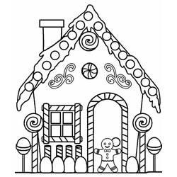 Dessin à colorier: Maison En Pain Depices (Alimentation et Nutrition) #199229 - Coloriages à Imprimer Gratuits