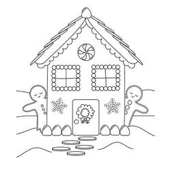 Dessin à colorier: Maison En Pain Depices (Alimentation et Nutrition) #199233 - Coloriages à Imprimer Gratuits