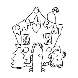 Dessin à colorier: Maison En Pain Depices (Alimentation et Nutrition) #199237 - Coloriages à Imprimer Gratuits