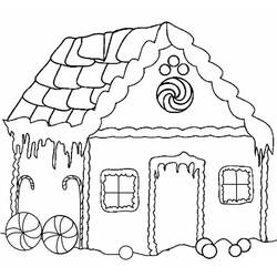 Dessin à colorier: Maison En Pain Depices (Alimentation et Nutrition) #199240 - Coloriages à Imprimer Gratuits