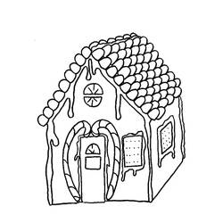 Dessin à colorier: Maison En Pain Depices (Alimentation et Nutrition) #199242 - Coloriages à Imprimer Gratuits