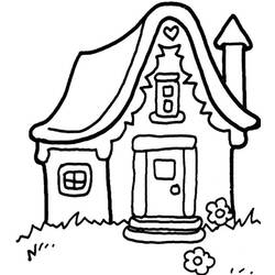 Dessin à colorier: Maison En Pain Depices (Alimentation et Nutrition) #199243 - Coloriages à Imprimer Gratuits