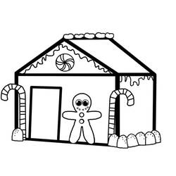 Dessin à colorier: Maison En Pain Depices (Alimentation et Nutrition) #199244 - Coloriages à Imprimer Gratuits