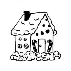 Dessin à colorier: Maison En Pain Depices (Alimentation et Nutrition) #199245 - Coloriages à Imprimer Gratuits