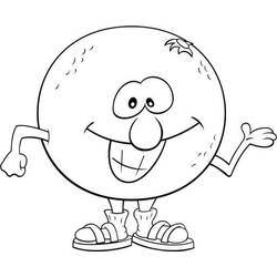 Dessin à colorier: Orange (Alimentation et Nutrition) #208630 - Coloriages à Imprimer Gratuits