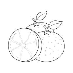 Dessin à colorier: Orange (Alimentation et Nutrition) #208631 - Coloriages à Imprimer Gratuits