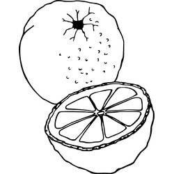 Dessin à colorier: Orange (Alimentation et Nutrition) #208634 - Coloriages à Imprimer Gratuits