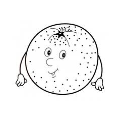 Dessin à colorier: Orange (Alimentation et Nutrition) #208635 - Coloriages à Imprimer Gratuits