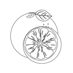 Dessin à colorier: Orange (Alimentation et Nutrition) #208638 - Coloriages à Imprimer Gratuits