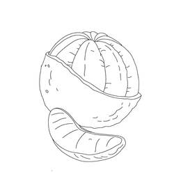 Dessin à colorier: Orange (Alimentation et Nutrition) #208640 - Coloriages à Imprimer Gratuits