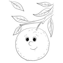 Dessin à colorier: Orange (Alimentation et Nutrition) #208645 - Coloriages à Imprimer Gratuits