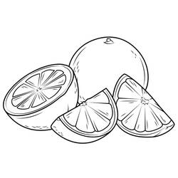 Dessin à colorier: Orange (Alimentation et Nutrition) #208646 - Coloriages à Imprimer Gratuits