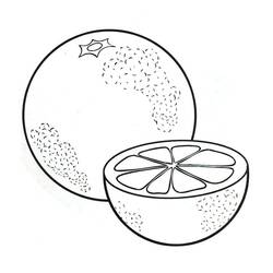 Dessin à colorier: Orange (Alimentation et Nutrition) #208647 - Coloriages à Imprimer Gratuits