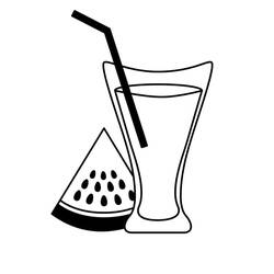 Dessin à colorier: Pastèque (Alimentation et Nutrition) #212567 - Coloriages à Imprimer Gratuits