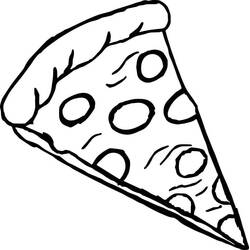 Dessin à colorier: Pizza (Alimentation et Nutrition) #197433 - Coloriages à Imprimer Gratuits