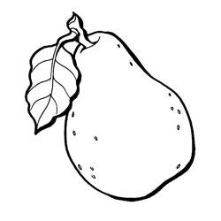 Dessin à colorier: Poire (Alimentation et Nutrition) #203735 - Coloriages à Imprimer Gratuits
