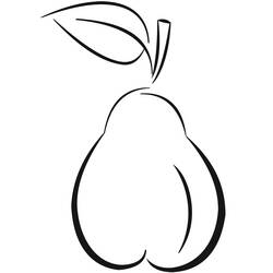 Dessin à colorier: Poire (Alimentation et Nutrition) #203737 - Coloriages à Imprimer Gratuits