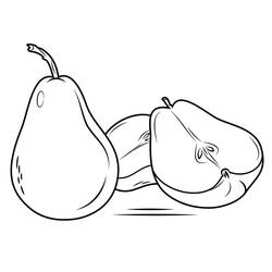 Dessin à colorier: Poire (Alimentation et Nutrition) #203738 - Coloriages à Imprimer Gratuits